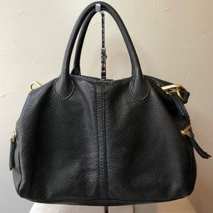 💎SOLD💎 Fossil Crossbody Doctor Bag Black leather